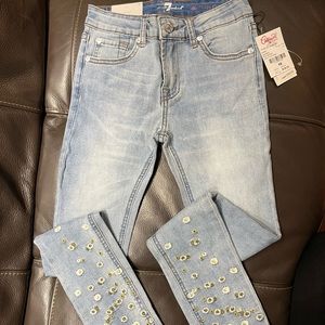 Girl’s Skinny Jeans, 7 for all mankind.